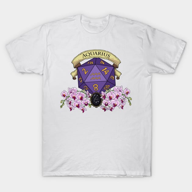 Dice Aquarius T-Shirt by Danielle_Mahaffey